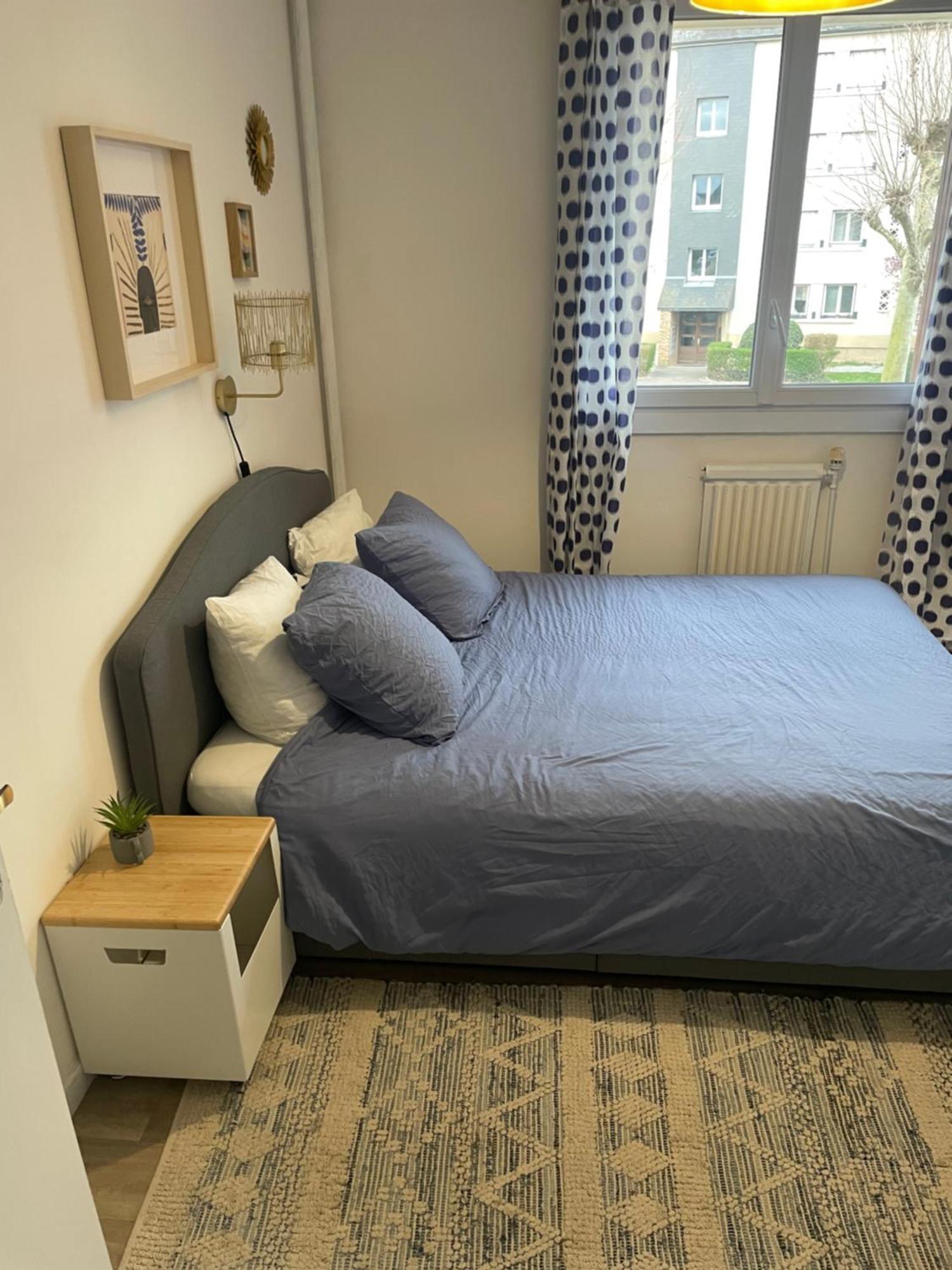 Bel Appartement Spacieux ,Convivial De 3 Chambres Avec Parking Prive Secure Caen Exterior foto